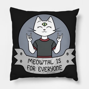 Meowtal Pillow