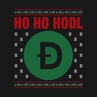 Ho Ho Hodl Doge I Ugly Christmas Sweater T-Shirt