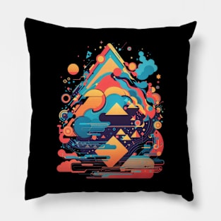 Abstract Geometric Shapes Pillow