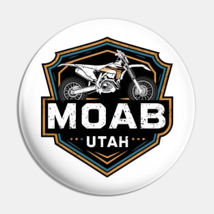 Moab Utah Motorcycle Off Road Adventure Pin