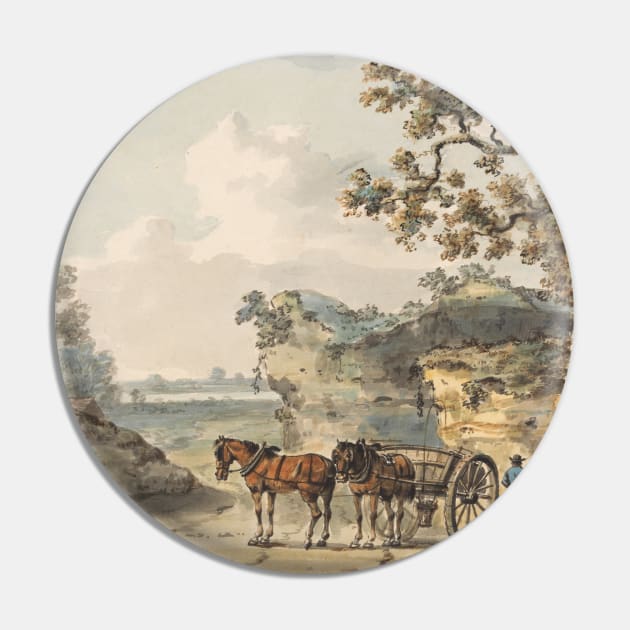 A Sandpit by Paul Sandby Pin by Classic Art Stall