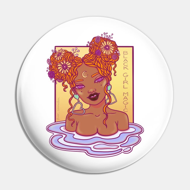 Black Girl Magic Pin by @isedrawing