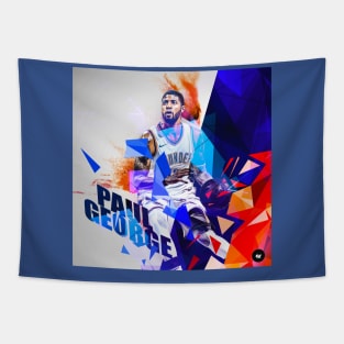 Paul George - Polygon Design Tapestry