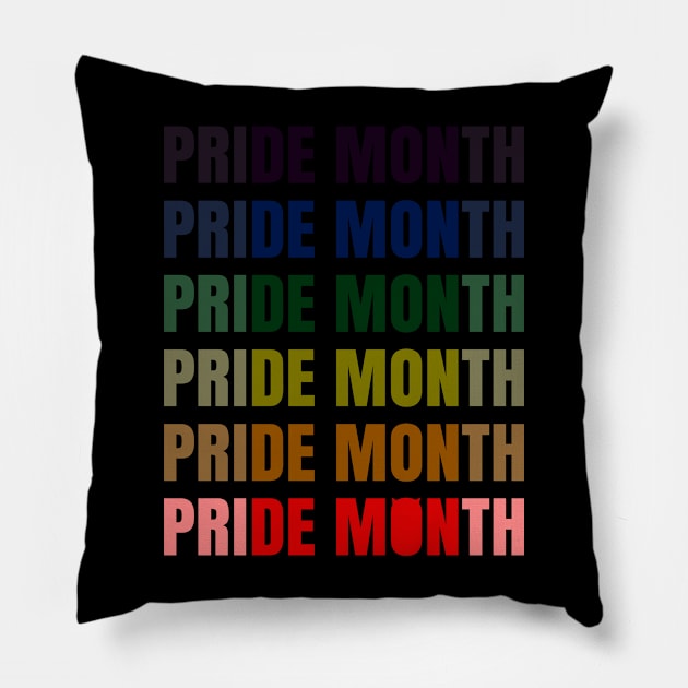 Pride Month 😈 Pillow by NinjaKlee