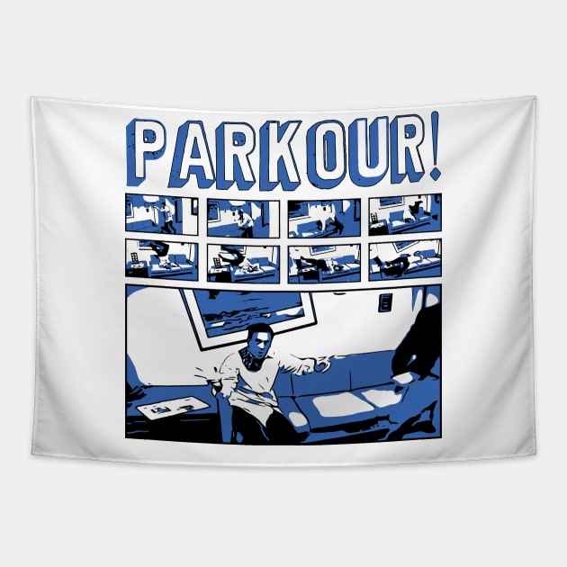 PARKOUR Tapestry by danonbentley