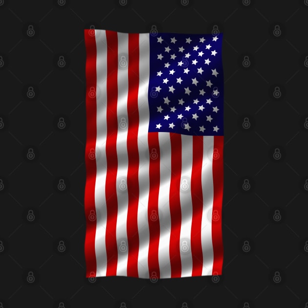 Wavy American flag by DrewskiDesignz