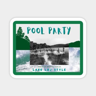 Lake LBJ Ski Vintage Magnet