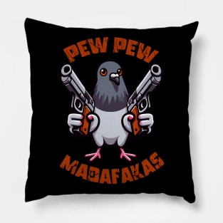 Pew Pew Bird Pillow