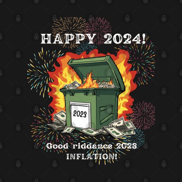 Happy 2024!  Good Riddance 2023 Dumpster Fire! by Doodle and Things