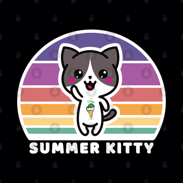 Summer Kitty Vintage Sunrise by DPattonPD