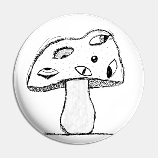 Eye-shroom Pin