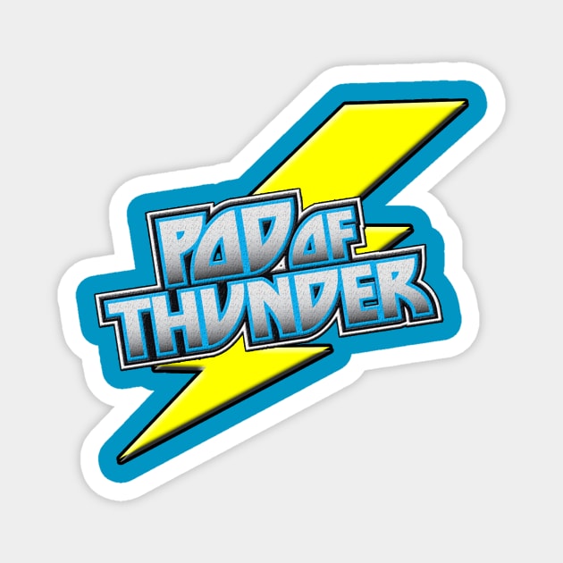 Pod of Thunder Lighting Bolt Logo Magnet by Pod of Thunder