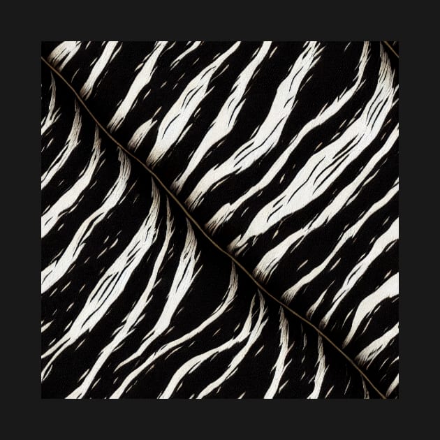 Stylized Zebra Fur - Printed Faux Hide #9 by Endless-Designs