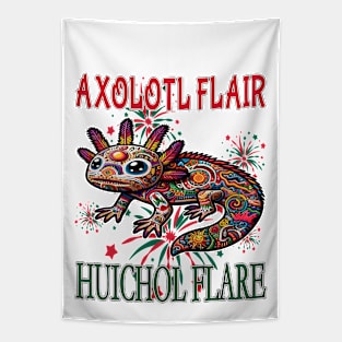 Axolotl Flair, Huichol Flare Tapestry