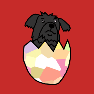 Small Puppy Hatching from Easter Egg T-Shirt