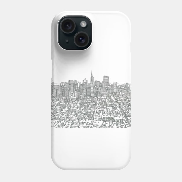 San Francisco Phone Case by valery in the gallery