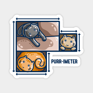 Purr-imeter Maths Cat Pun Magnet