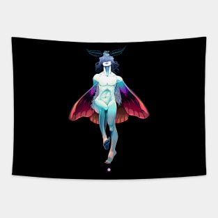 Moth boy illustration Tapestry