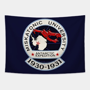 Vintage Retro Miskatonic University Antarctic Expedition Tapestry