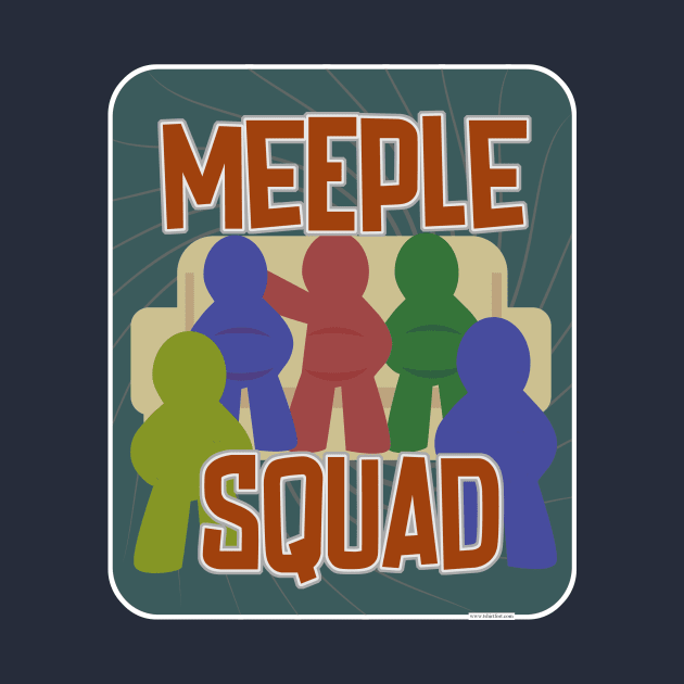 Meeple Squad Fun Boardgame Meeple Slogan by Tshirtfort