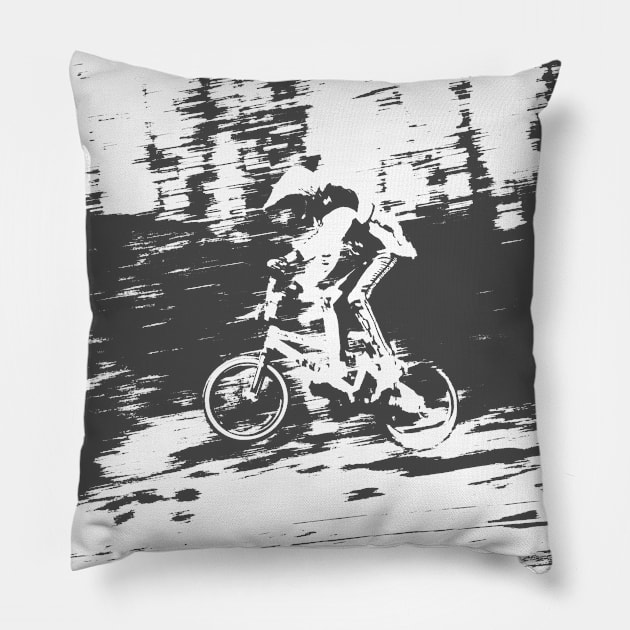 bmx Pillow by rickylabellevie