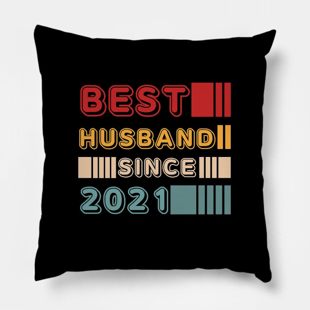 Best husband since 2021 Pillow by JunThara