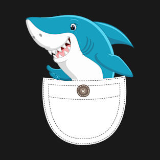 Shark In Pocket T-Shirt