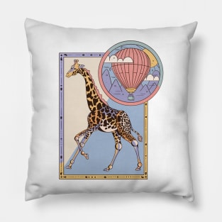 Running Giraffe Pillow