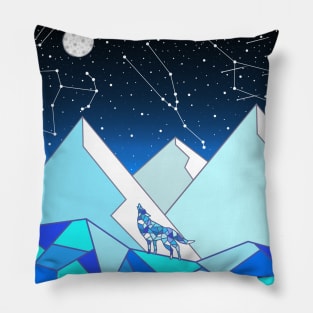 Howling Night Sky Pillow