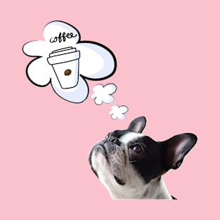 Bulldog dreaming of coffee T-Shirt