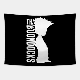 The Boondocks White Silhouette Tapestry