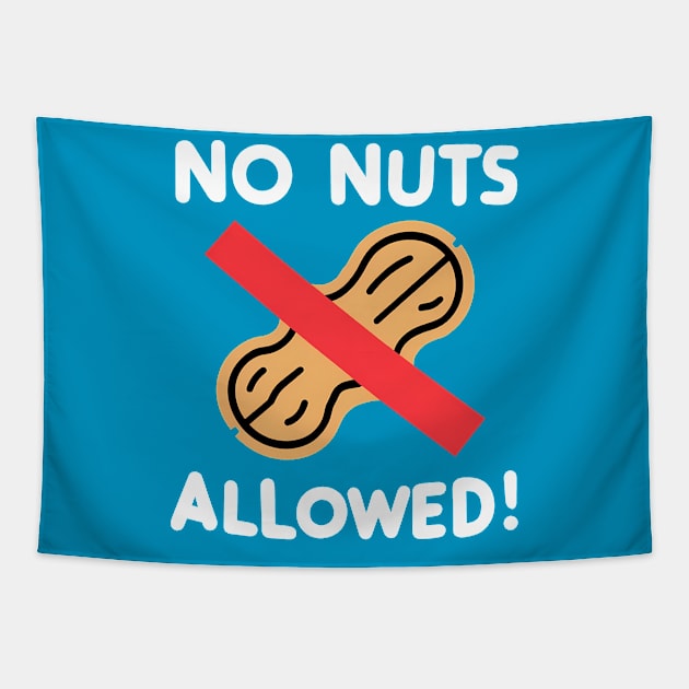 No Nuts Allowed!, Peanut Design Tapestry by RazorDesign234