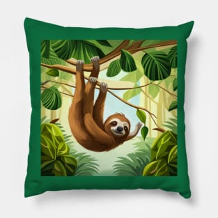 Smiling Sloth Pillow