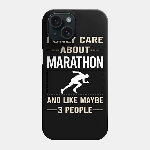 Funny 3 People Marathon Phone Case by symptomovertake