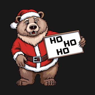 Grizzly Santa  - Grizzly Bear Christmas T-Shirt