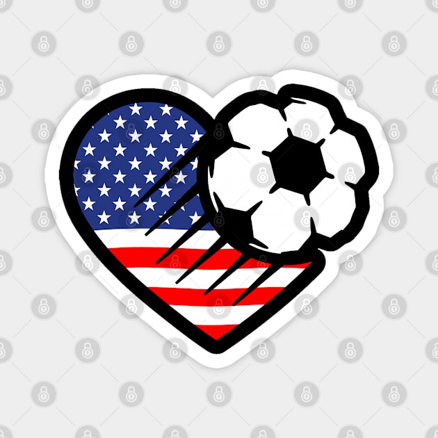 US Soccer Fan Gift Magnet by Rayrock76