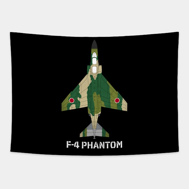 F-4 Phantom II (JASDF 2) Tapestry by BearCaveDesigns