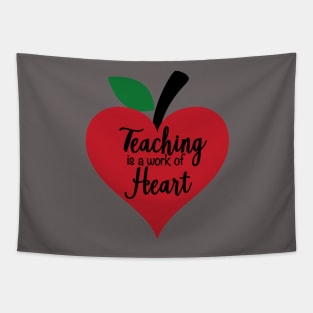 Teacher Heart Work Tapestry