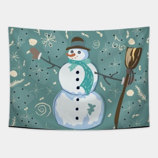 Snowman Tapestry