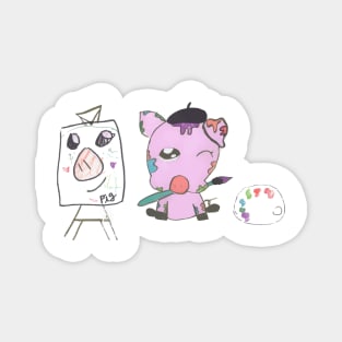 AriCorn88 Picasso Piggy Magnet