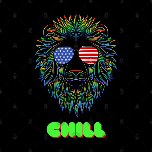 Chill Lion Pop Art by Modern Designs And Art