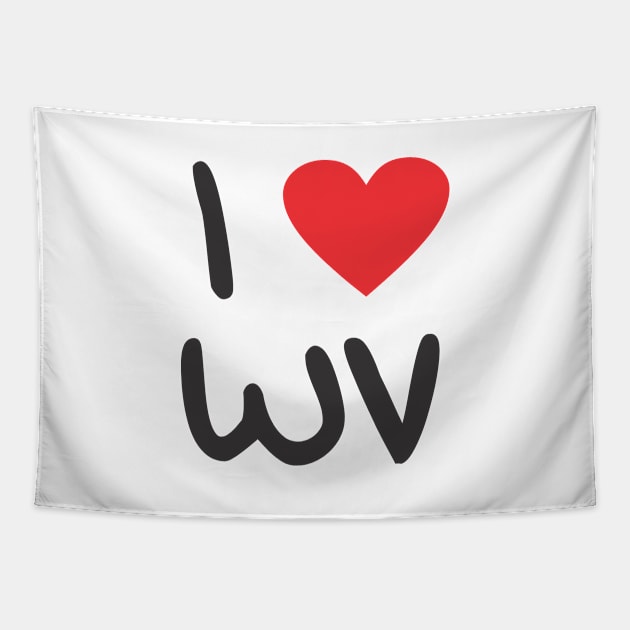 I Love WestView Tapestry by pentaShop