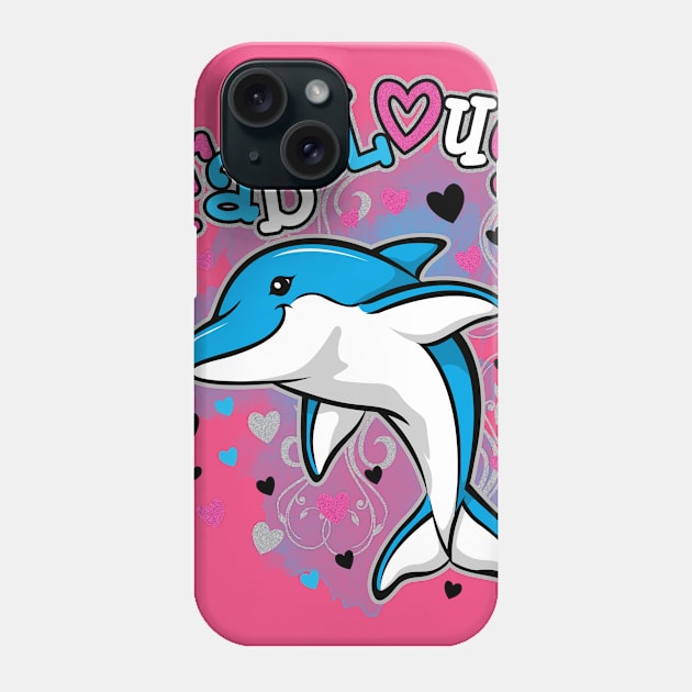 Dolphin Fabulous kids t-shirt Phone Case by thatscool