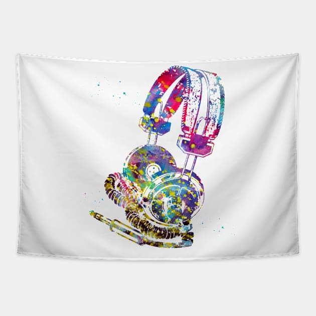 Headphones Tapestry by erzebeth