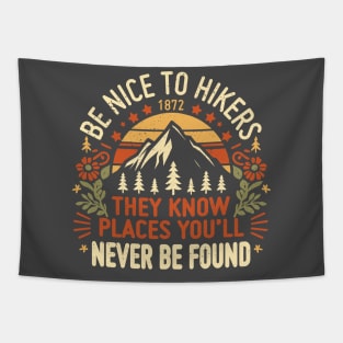 Be Nice to Hikers Embracing Kindness on the Hiking Path Tapestry