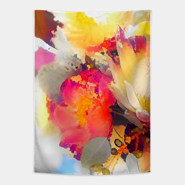 Wild Flowers Tapestry by Mistywisp