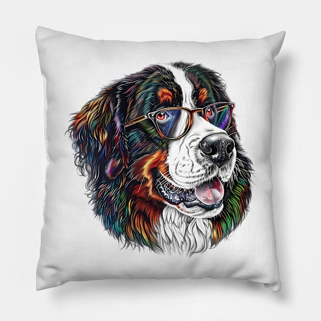 Barking Brilliant! The Bernie Brainiac Pillow by Carnets de Turig