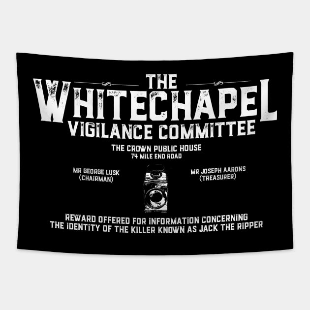 Whitechapel Vigilance Committee Jack The Ripper Tapestry by HellwoodOutfitters