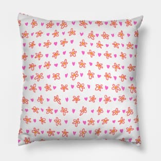 Flowers & Hearts Pillow