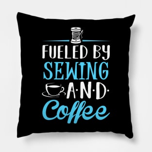 Fueled by Sewing and Coffee Pillow